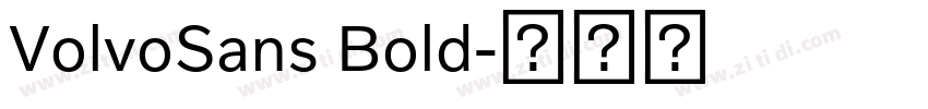 VolvoSans Bold字体转换